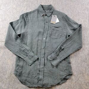 Todd Snyder Linen Button Down Shirt size XS Grey